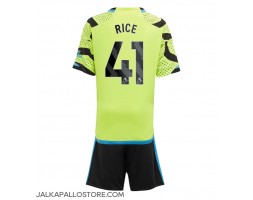 Arsenal Declan Rice #41 Vieraspaita Lapsille 2023-24 Lyhythihainen (+ shortsit)